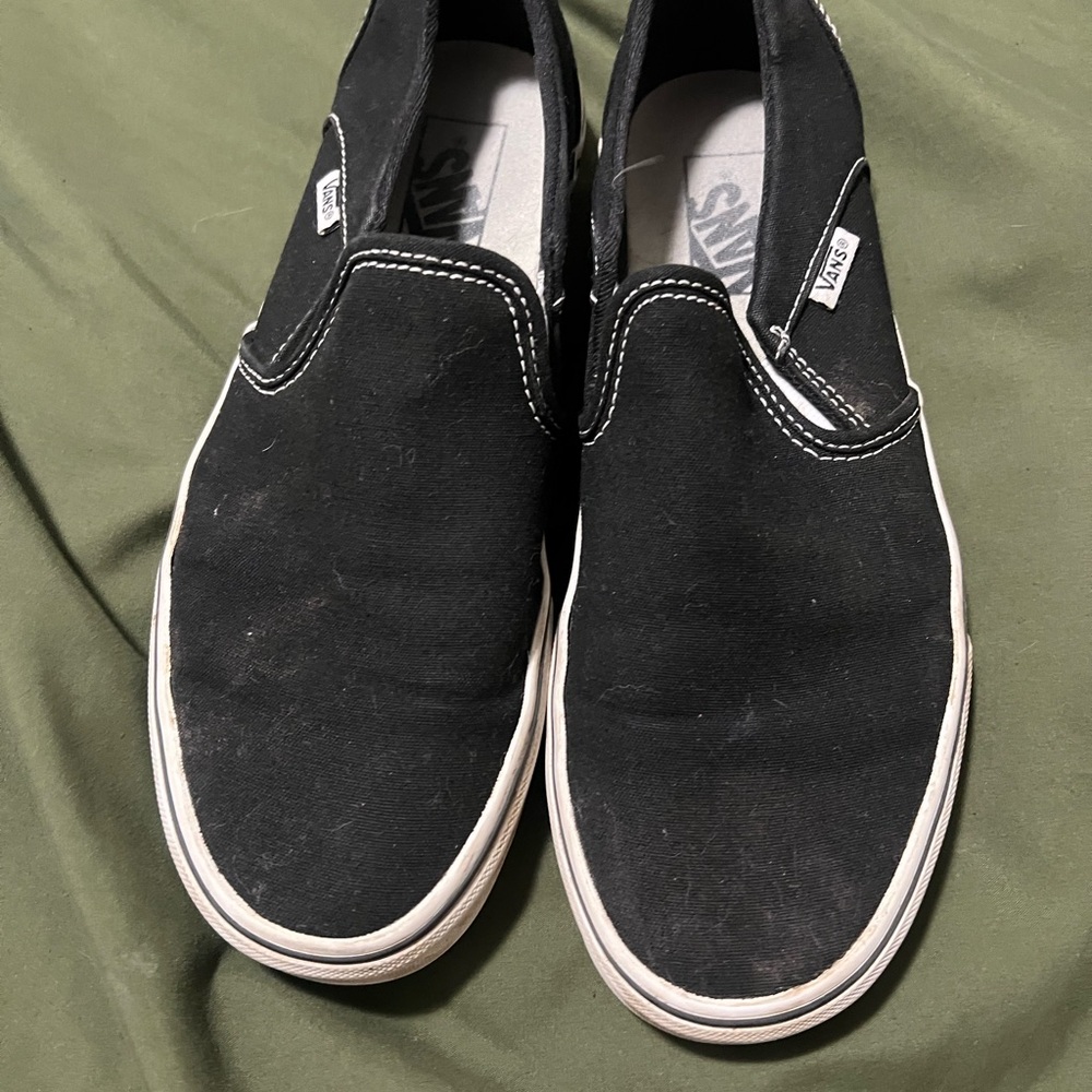 Vans Black Slip-On Sneakers